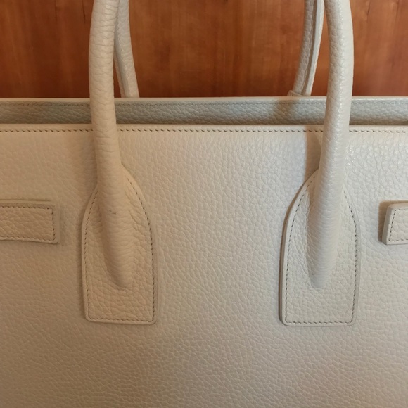 YSL Saint Laurent Small Sac De Jour Ivory Handbag - Picture 7 of 10